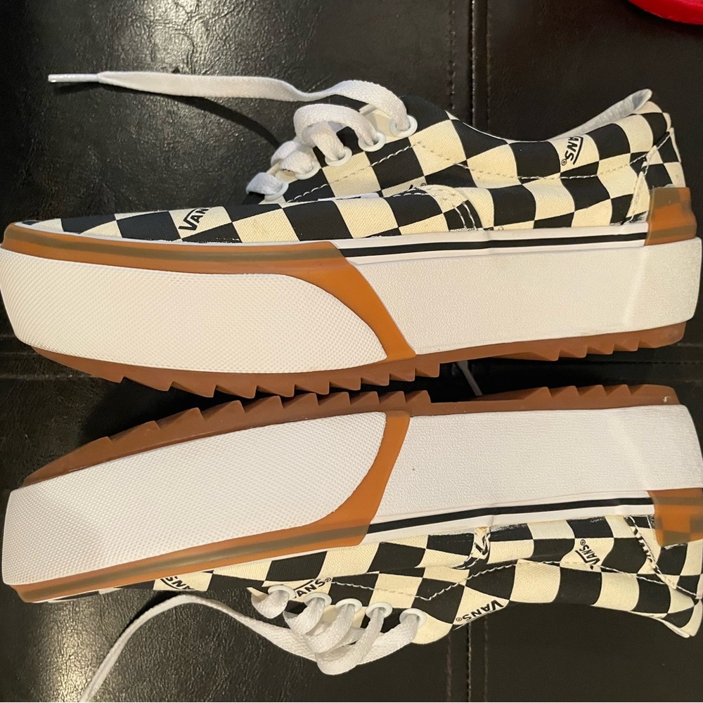 Vans Checkerboard Platform Sneakers